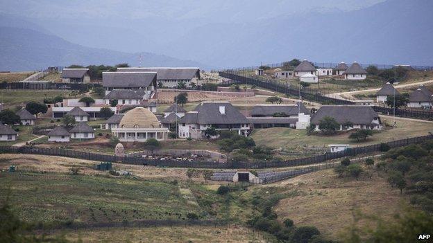 President Jacob Zuma's home in Nkandla, KwaZulu-Natal