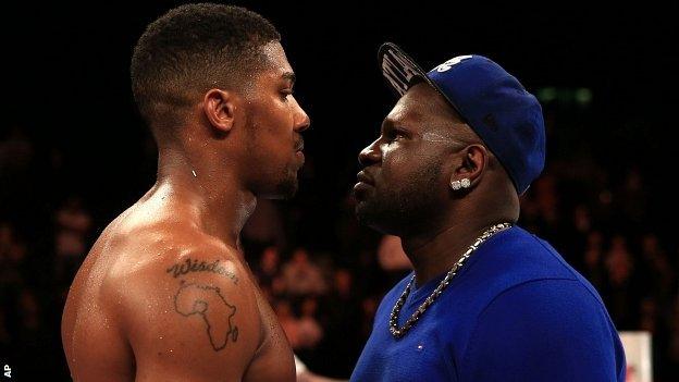 Anthony Joshua and Kevin Johnson