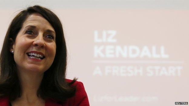 Liz Kendall speaking in Leicestershire