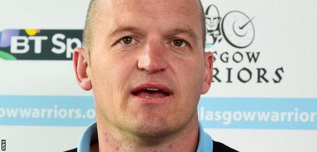 Glasgow Warriors head coach Gregor Townsend