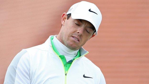 Rory McIlroy was unable to undo the damage of his opening nine-over-par 80