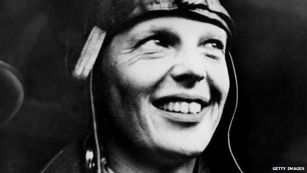 Amelia Earhart, pictured in London in 1932 after becoming the first woman to fly the Atlantic solo