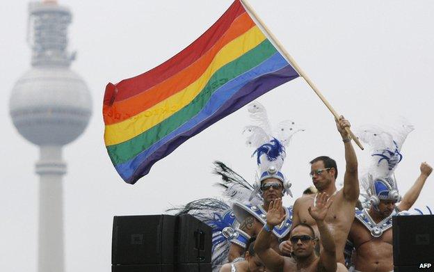 Christopher Street Day parade in Berlin - file pic