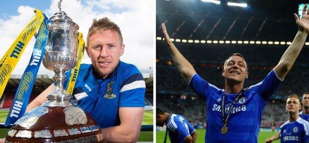 Inverness CT captain Richie Foran and Chelsea skipper John Terry