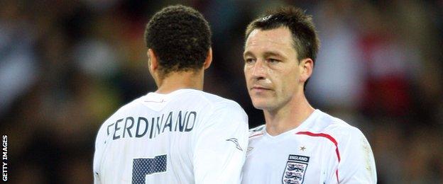 Rio Ferdinand and John Terry