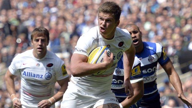 Owen Farrell scores