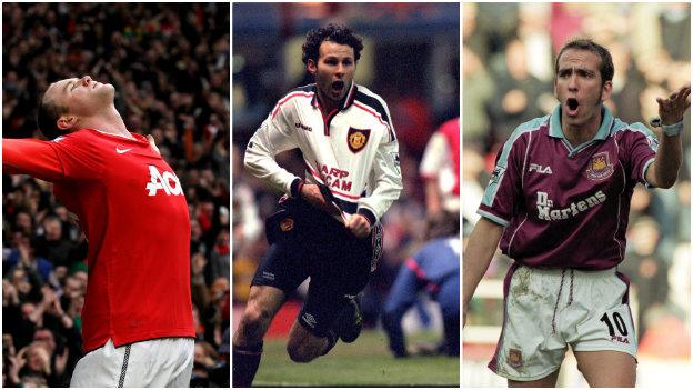 Wayne Rooney, Ryan Giggs, Paolo Di Canio