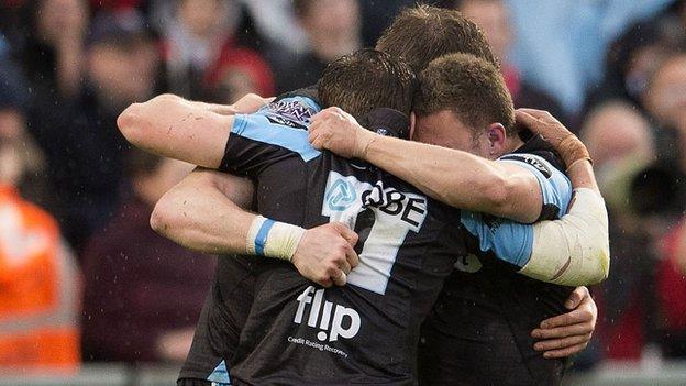 Glasgow Warriors v Munster, full-time