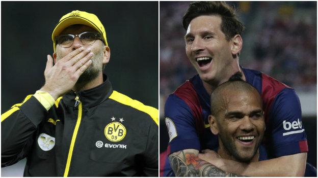 Jurgen Klopp and Lionel Messi