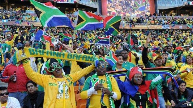 SA fans at World Cup 2010