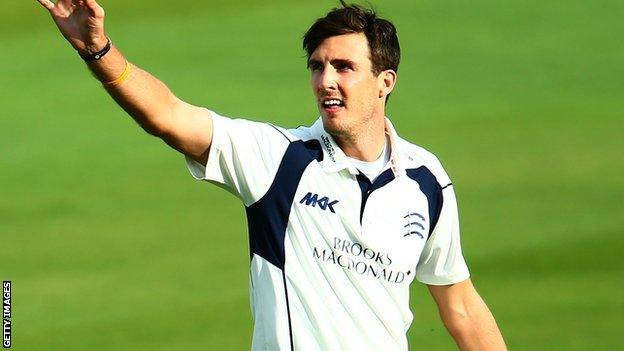 Middlesex and England fast bowler Steven Finn