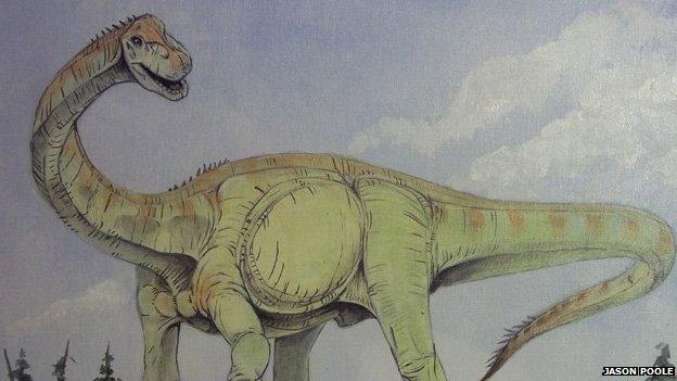 Artist's impression of a sauropod