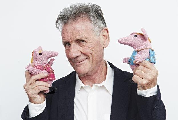 Michael Palin with Tiny and Small Clanger