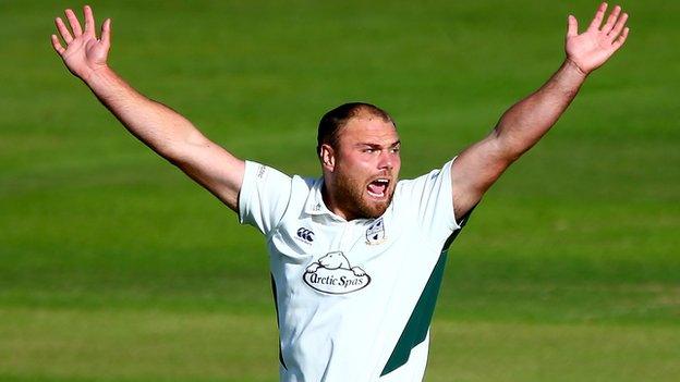 Worcestershire all-rounder Joe Leach