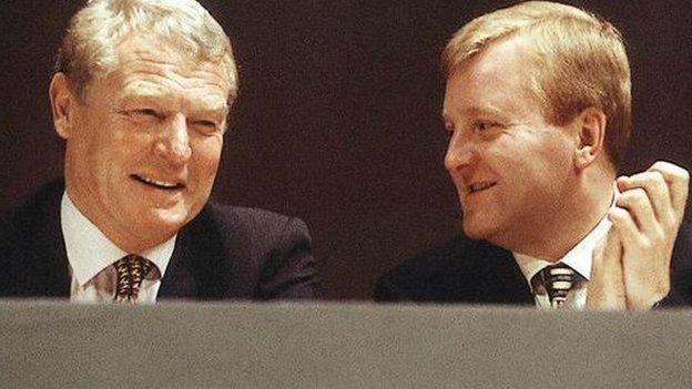 Paddy Ashdown and Charles Kennedy pictured in 1999