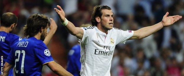 Real Madrid winger Gareth Bale