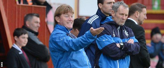 Rangers manager Stuart McCall