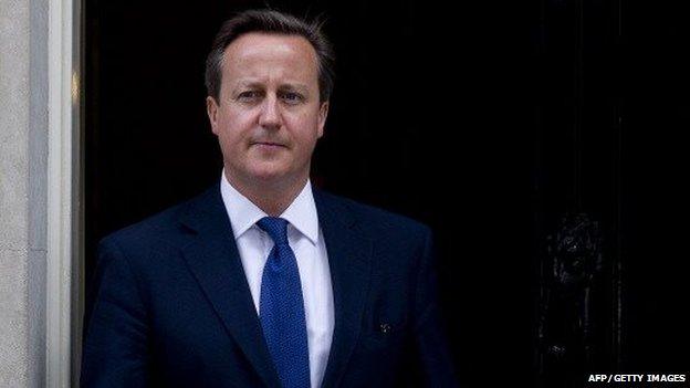 David Cameron outside 10 Downing Street