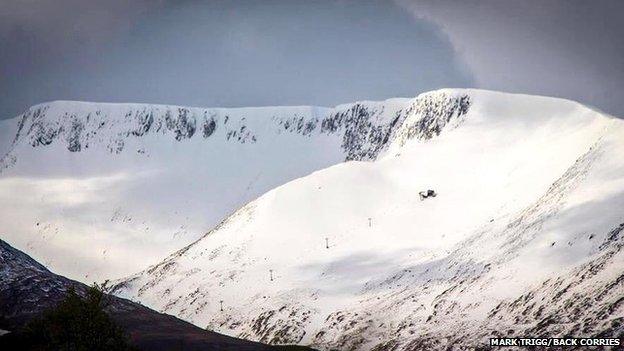 Snow on Aonach Mor