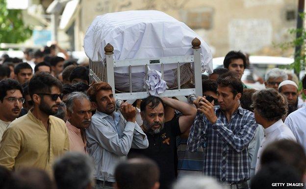 Sabeen's funeral