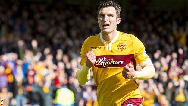 Motherwell striker John Sutton