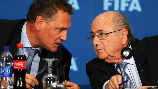 Jerome Valcke and Sepp Blatter