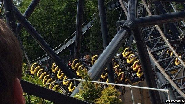 The Smiler ride