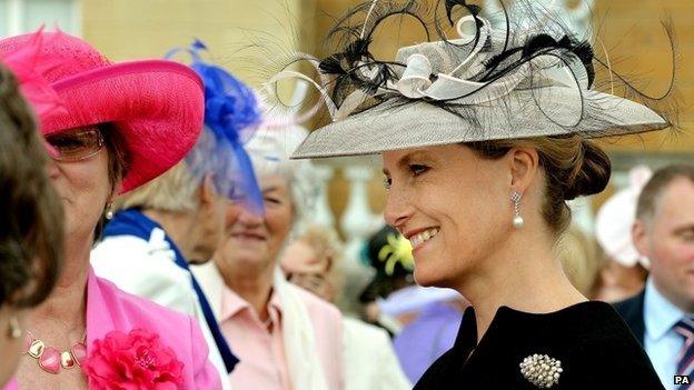 The Countess of Wessex at the WI garden party in Buckingham Palace