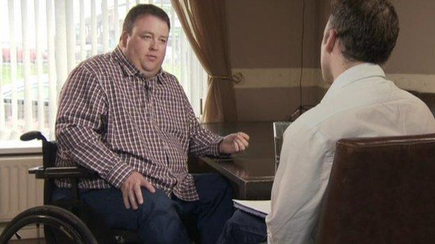 Paul Gallagher was shot six times by loyalist paramilitaries and left paralysed from the waist down