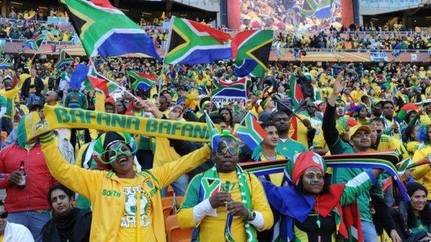 SA fans at World Cup 2010