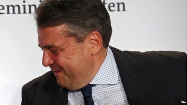 German Minister of Economy and Energy Sigmar Gabriel