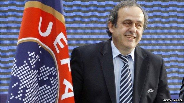 Uefa president Michel Platini