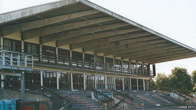 Former stand at Manchester Racecourse