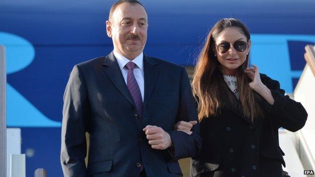 President Aliyev and his wife Mehriban