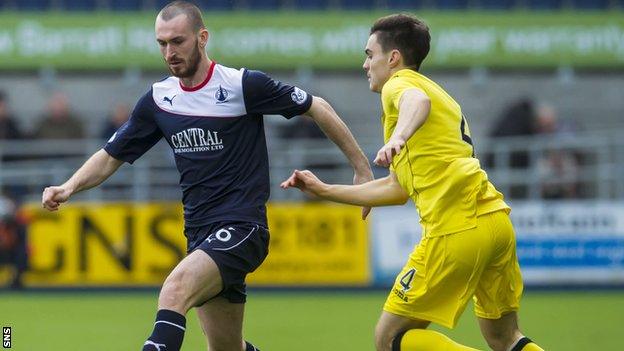 Former Celtic left-back Joe Chalmers (left) had a loan spell with Falkirk