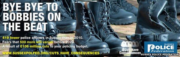 Sussex Police Federation poster