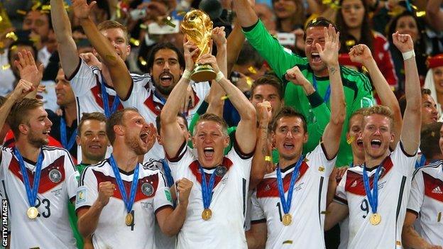 Germany winning the World Cup