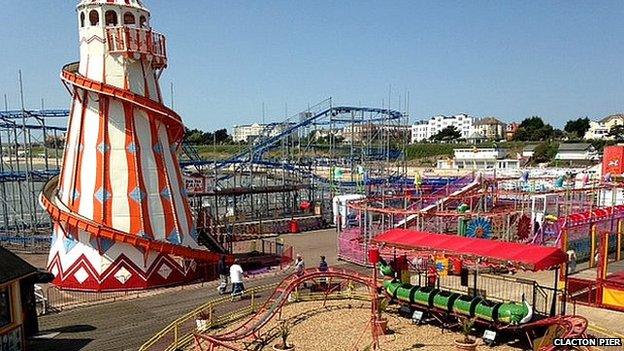 Clacton Pier helter-skelter