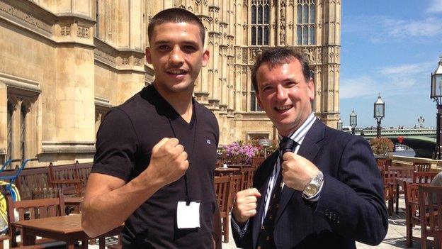 Lee Selby and Alun Cairns MP