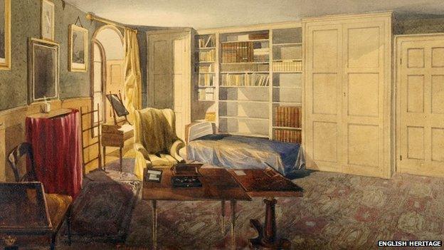 Painting of Wellington's bedroom