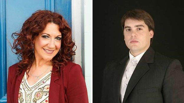 Shân Cothi ac Andres Evans