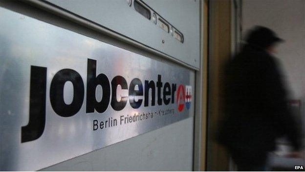 An employment office in Berlin