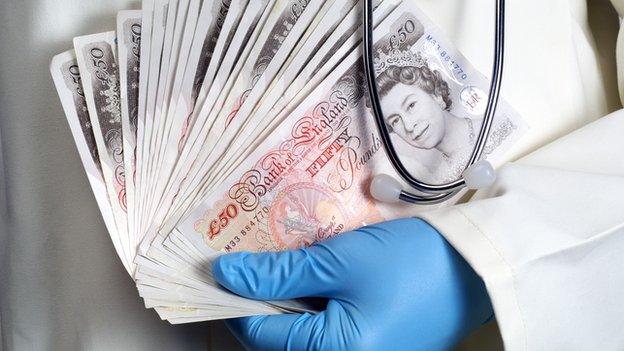 Doctor with money