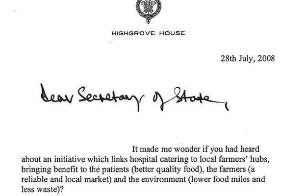 Prince Charles letter