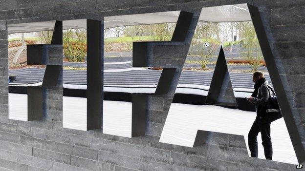 The FIFA headquarters in Zurich, Switzerland.