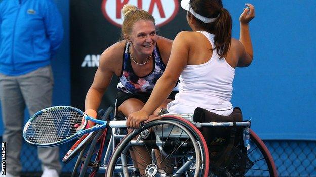 Jordanne Whiley and Yui Kamiji