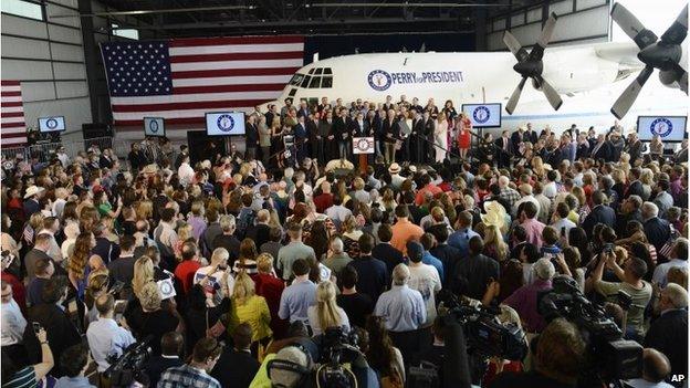 Rick Perry launch