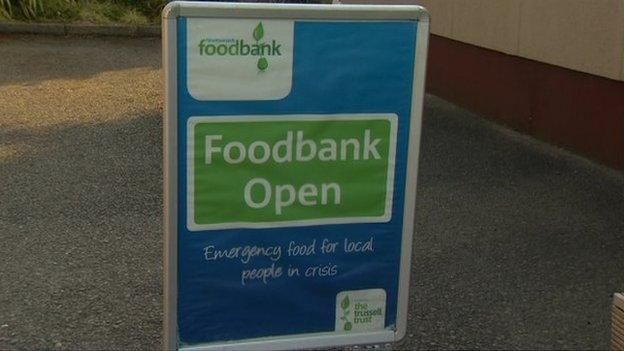 Foodbank sign