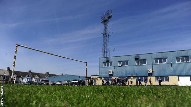 Torquay's Plainmoor stadium