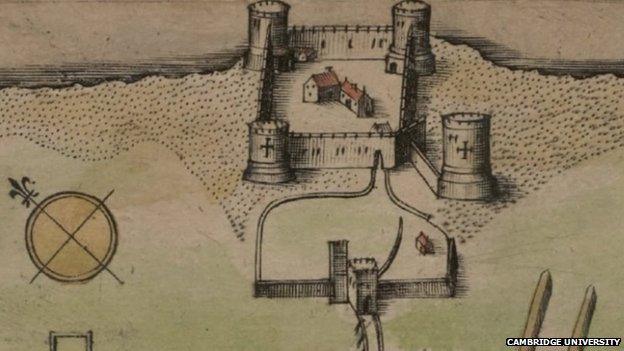 Flint Castle map